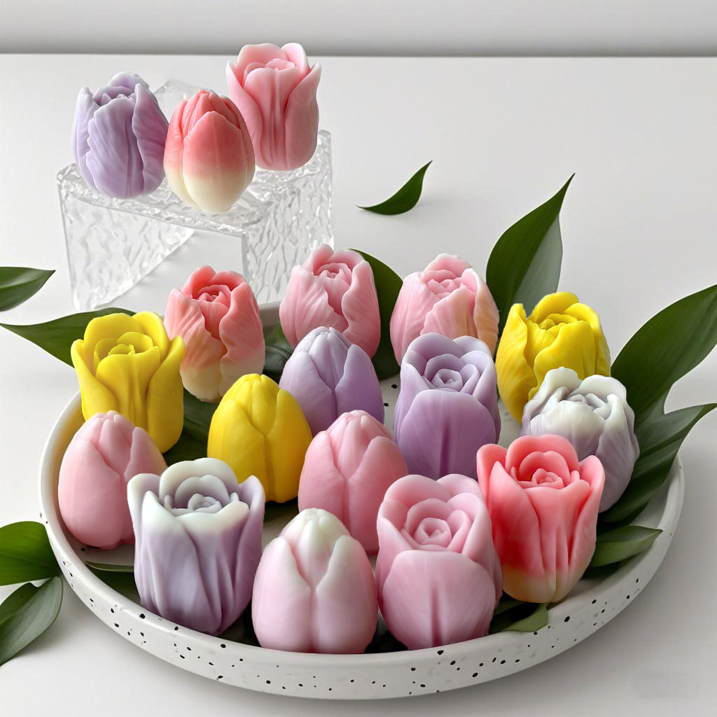 DIY tulip candle silicone mold - Flower Preservation Resin บทวิจารณ์และราคา