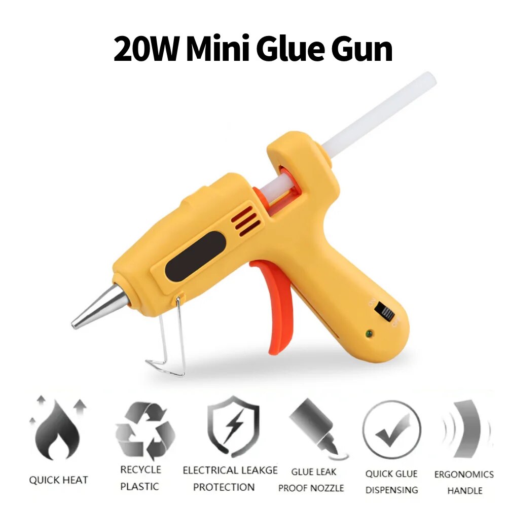 Hot Glue Gun Kit 20W Mini DIY  - Heat Gun Small บทวิจารณ์และราคา