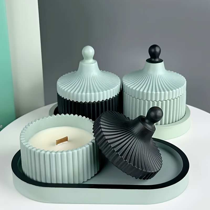 4pcs Silicone Molds Oval Tray  - Coaster Mold Round บทวิจารณ์และราคา