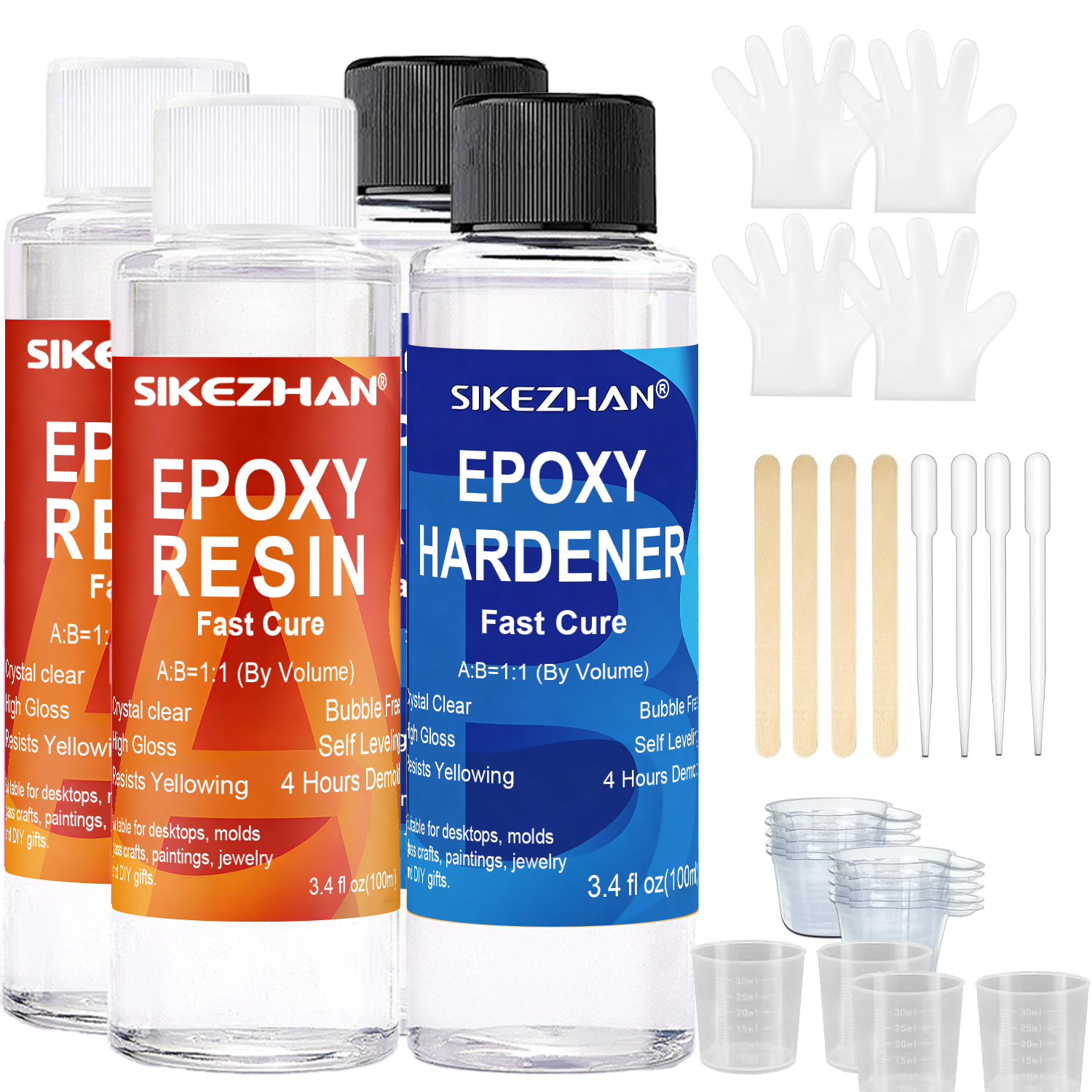 Clear Epoxy Resin AB Glue Hard - Resin Jewelry Kit บทวิจารณ์และราคา