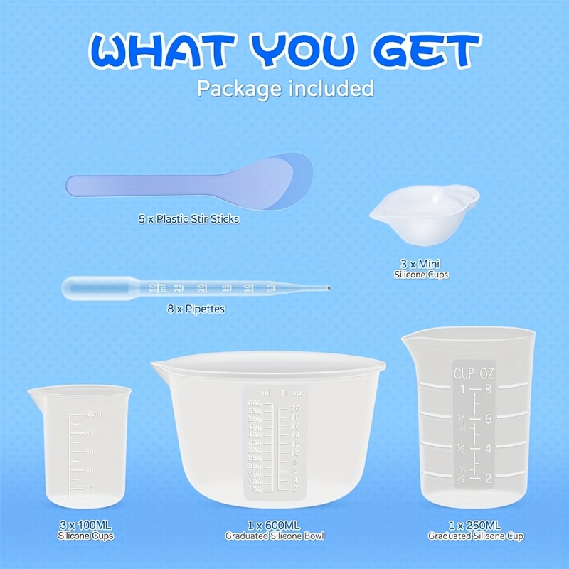 Silicone Resin Mixing Measurin - Mixing Cup Silicone บทวิจารณ์และราคา