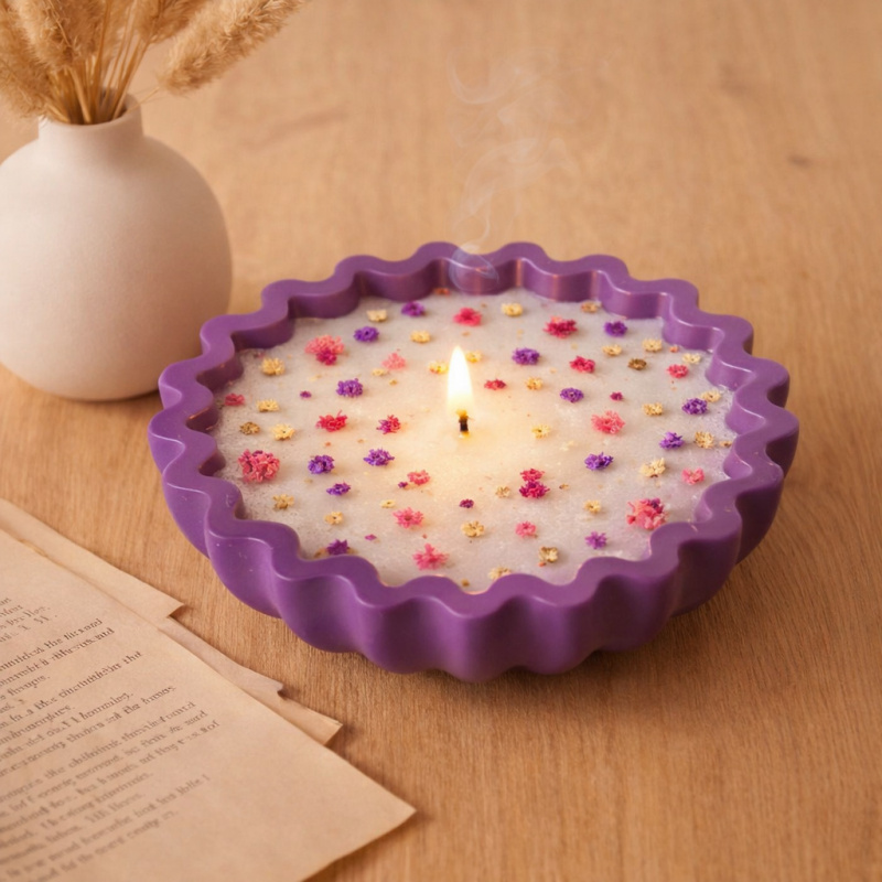 1 Epoxy plaster origami wave e - Coaster Mold Round บทวิจารณ์และราคา