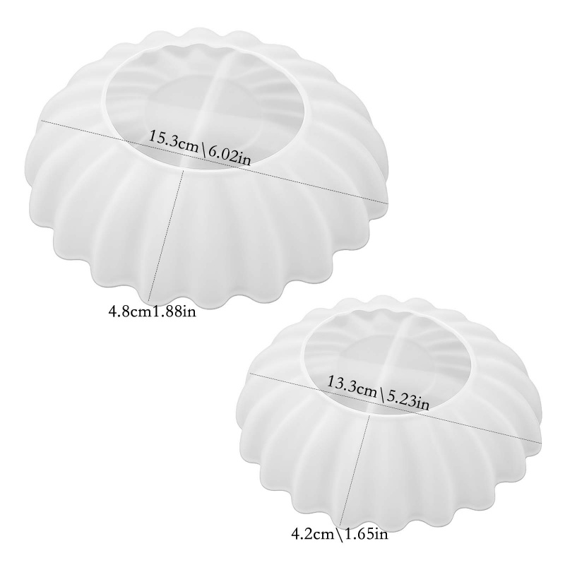 1 Epoxy plaster origami wave e - Coaster Mold Round บทวิจารณ์และราคา