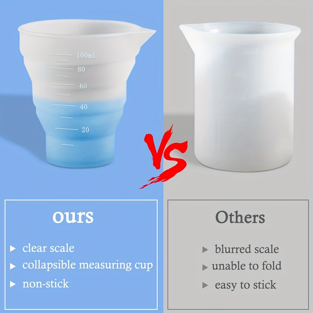 50-500ml Foldable Silicone Mea - Mixing Cup Silicone บทวิจารณ์และราคา