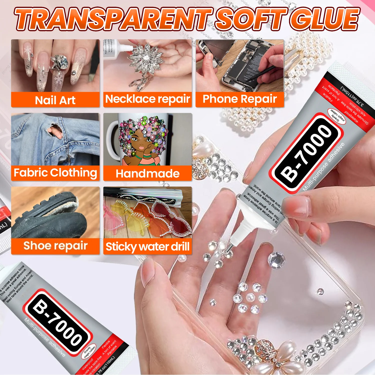 Super Glue B-7000 Loolifl 1-10 - Resin Crafts บทวิจารณ์และราคา