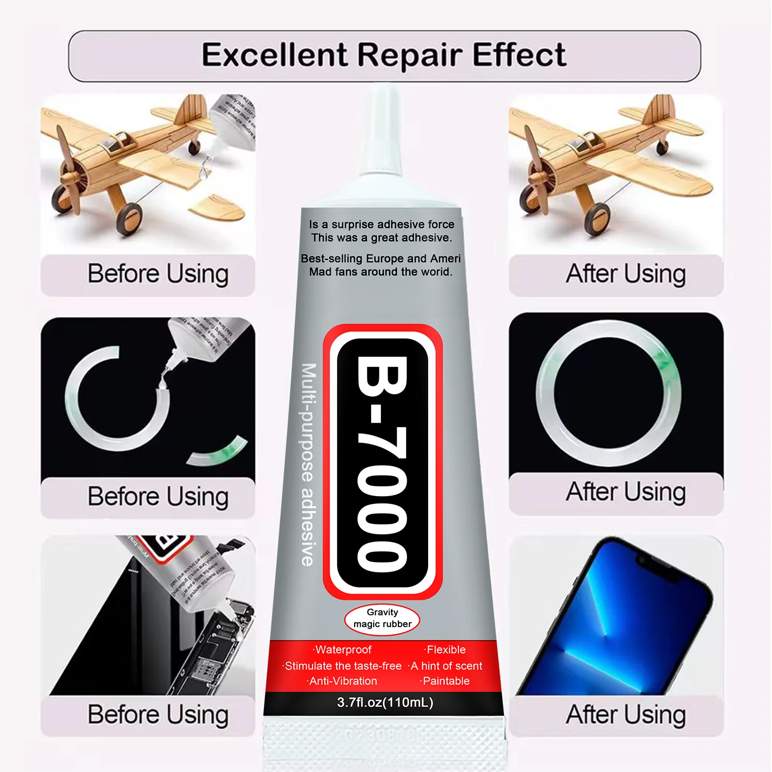 Super Glue B-7000 Loolifl 1-10 - Resin Crafts บทวิจารณ์และราคา