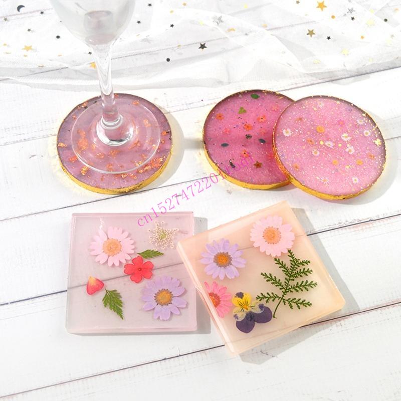 2Pcs Round Square Resin Mold G - Geode Mold Silicone บทวิจารณ์และราคา