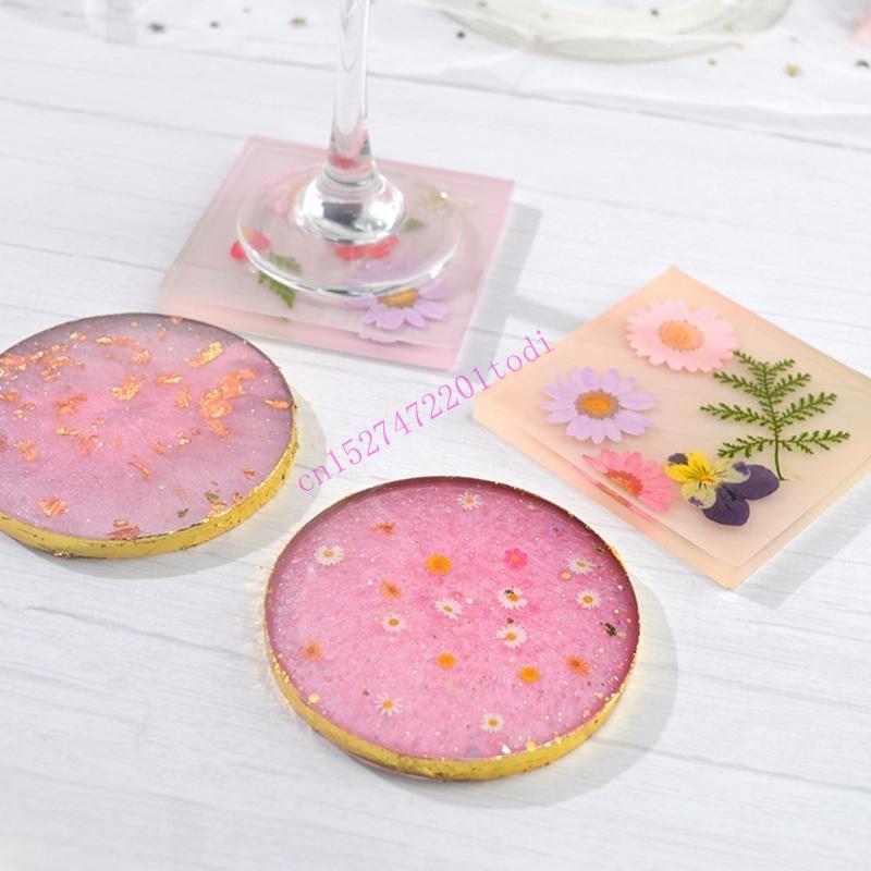 2Pcs Round Square Resin Mold G - Geode Mold Silicone บทวิจารณ์และราคา