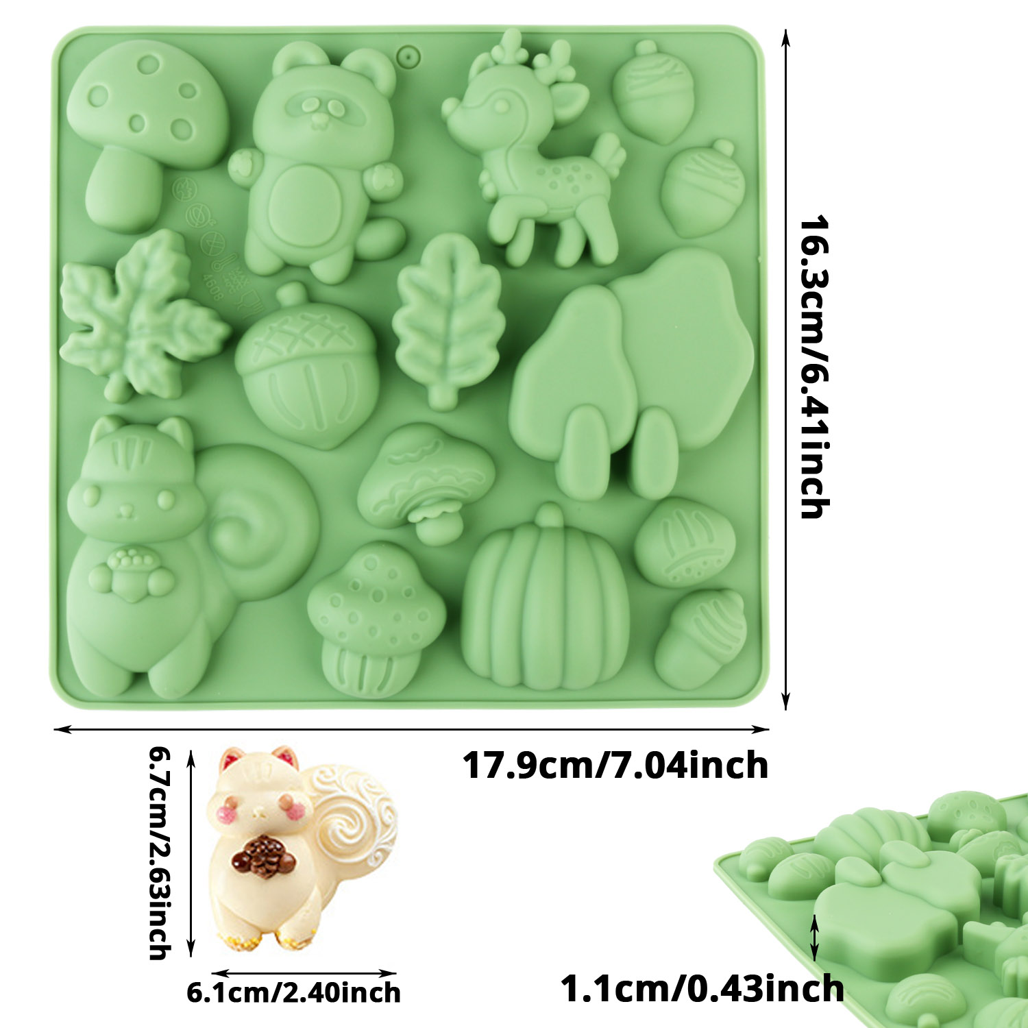 1 Silicone Cake Mold in the Sh - Resin Craft Projects บทวิจารณ์และราคา
