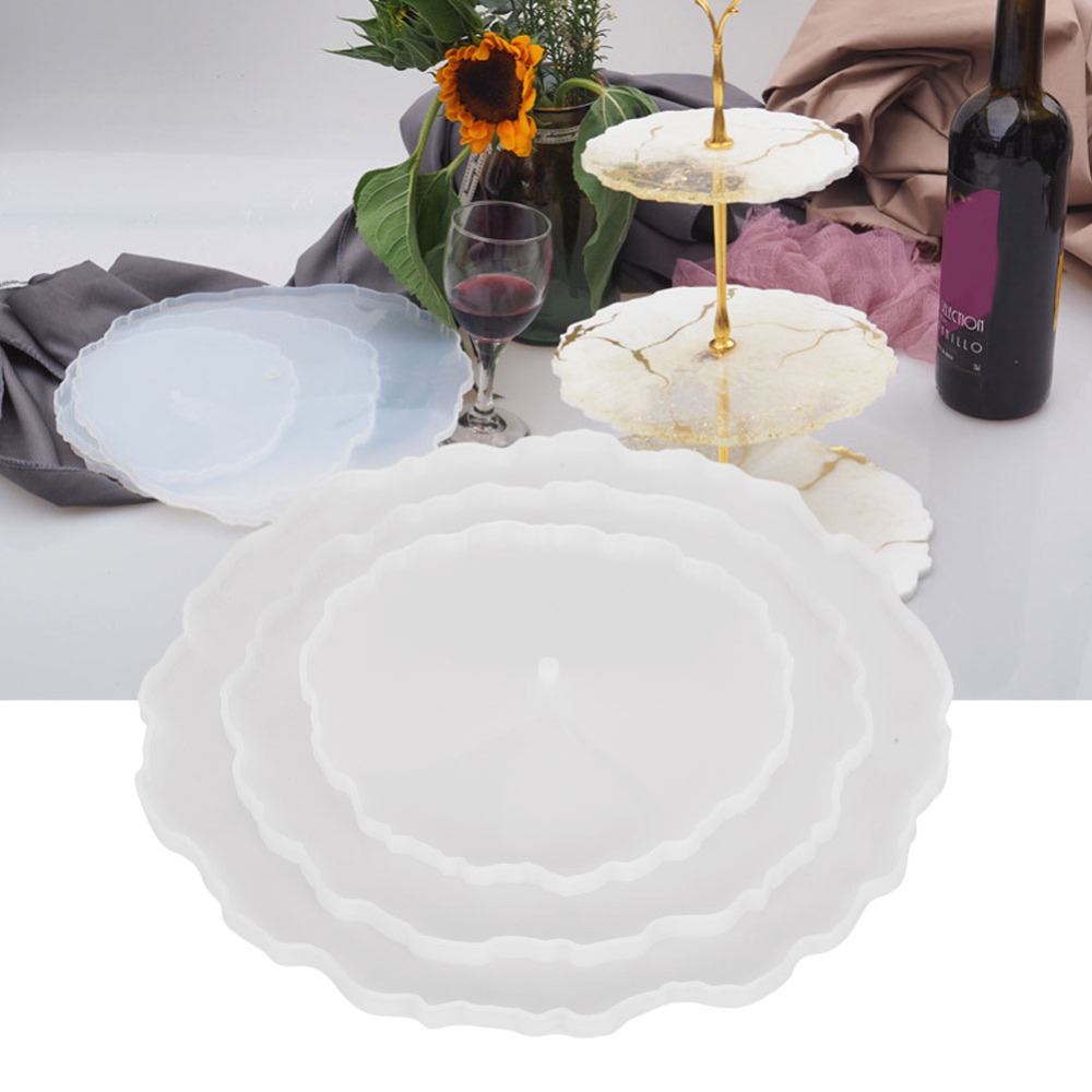 3pcs Irregular Round Fruit Tra - Coaster Mold Round บทวิจารณ์และราคา