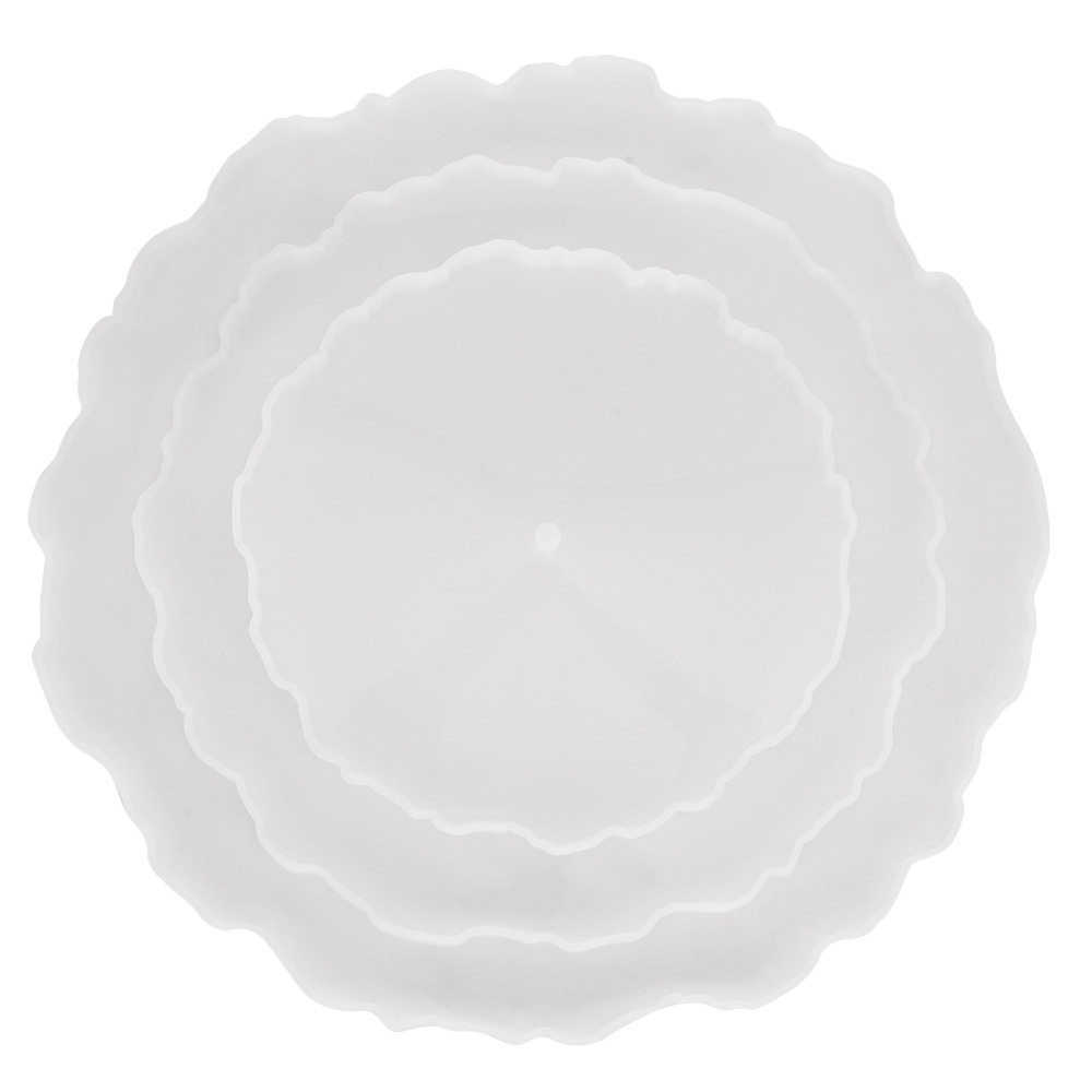 3pcs Irregular Round Fruit Tra - Coaster Mold Round บทวิจารณ์และราคา