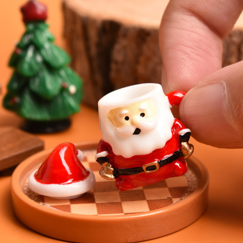 Mini Santa Teacup Ornament - R - Resin Crafts บทวิจารณ์และราคา