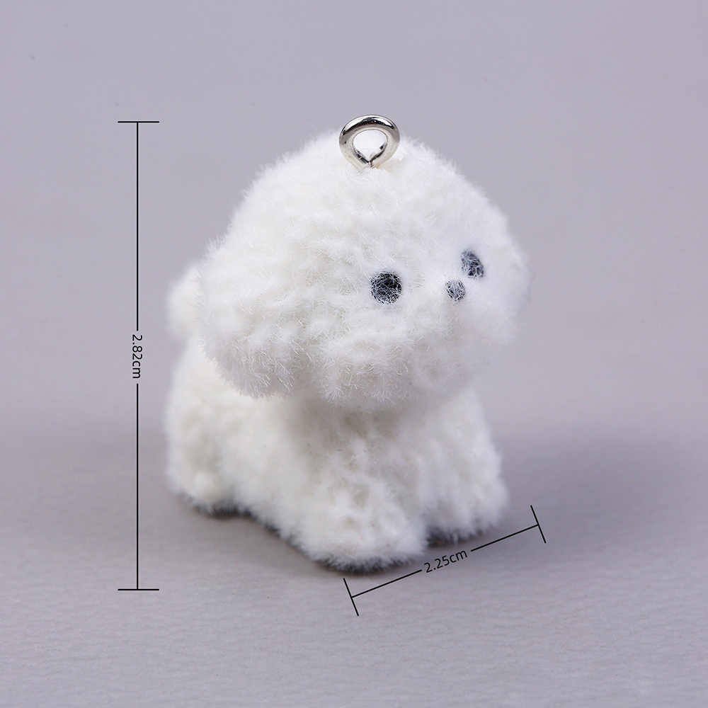 10pcs Flocking Puppy Dog Resin - Resin Craft Projects บทวิจารณ์และราคา