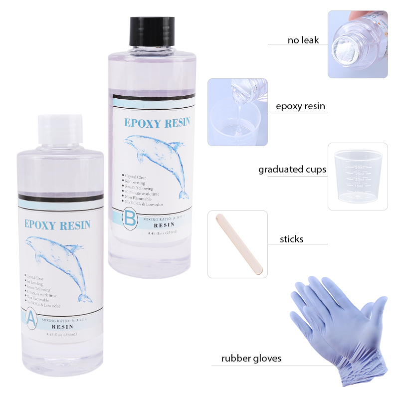 1:1 Clear Epoxy Resin Crystal  - Gold Foil Flakes บทวิจารณ์และราคา