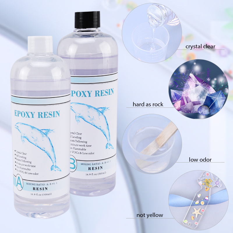 1:1 Clear Epoxy Resin Crystal  - Gold Foil Flakes บทวิจารณ์และราคา
