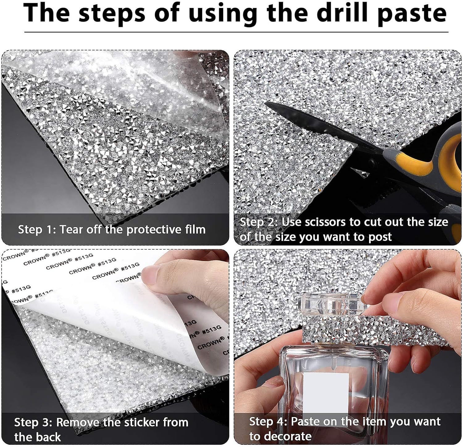 Crystal Rhinestone Sticker She - Resin Crafts Diy บทวิจารณ์และราคา