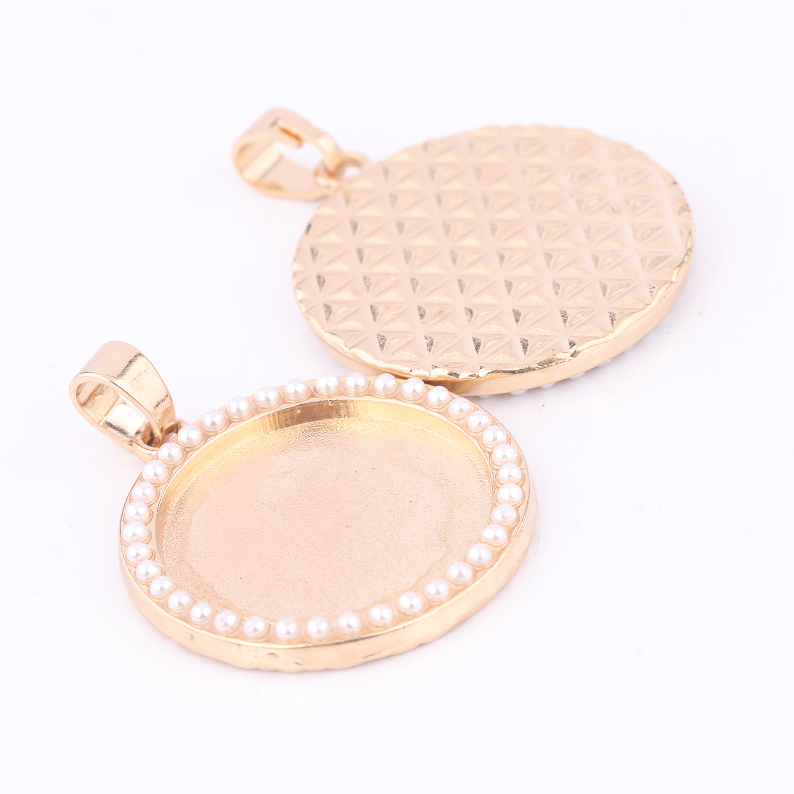 5pcs Kc Gold Pearl Cabochon Ba - Bezels Set Pendant บทวิจารณ์และราคา