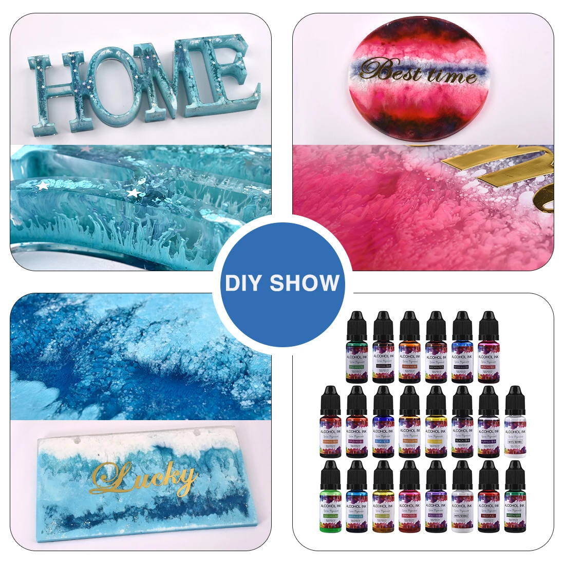22Colors 10ml UV Epoxy Resin P - Resin Pigment Set บทวิจารณ์และราคา