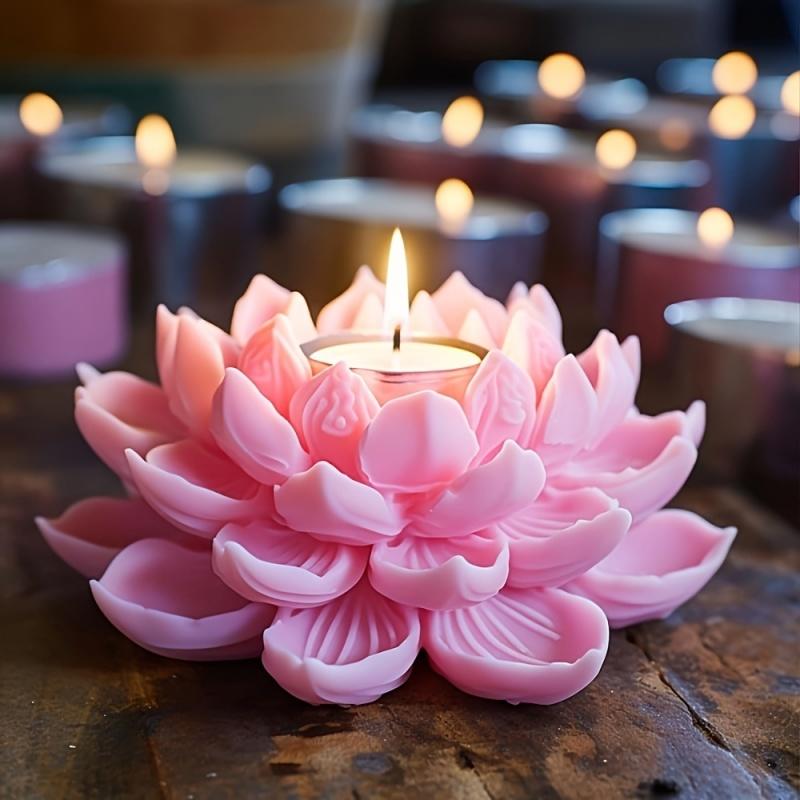 1PC Lotus Flower Candle Mold S - Resin Craft Ideas บทวิจารณ์และราคา