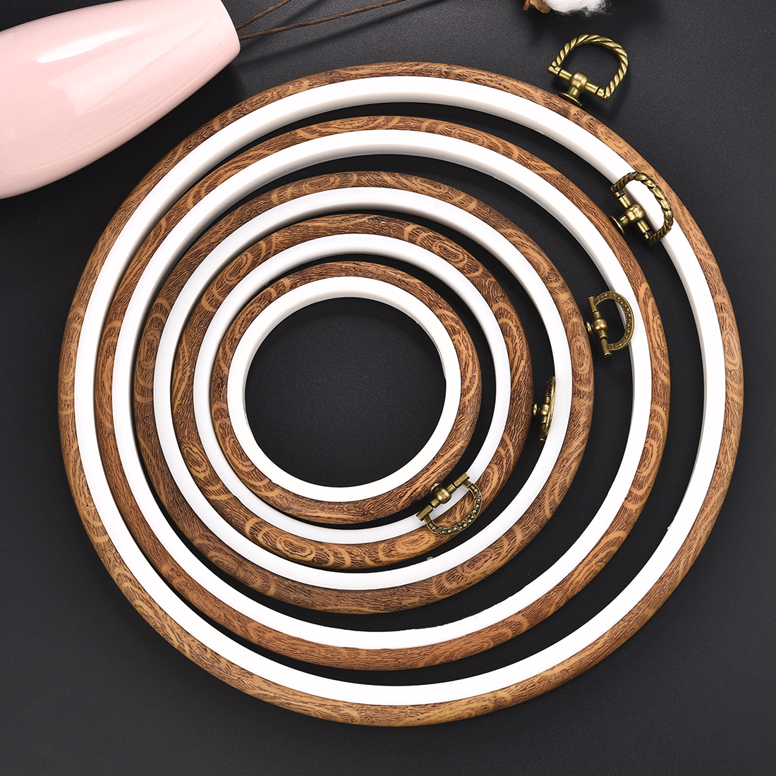 Imitated Wood Round,Oval Diffe - Wood Ring Blank บทวิจารณ์และราคา