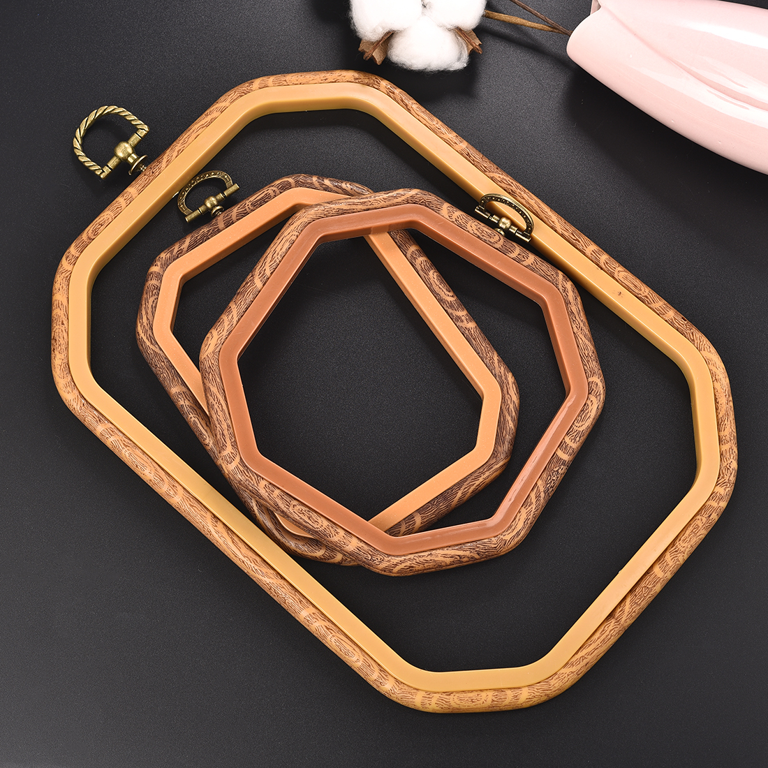 Imitated Wood Round,Oval Diffe - Wood Ring Blank บทวิจารณ์และราคา