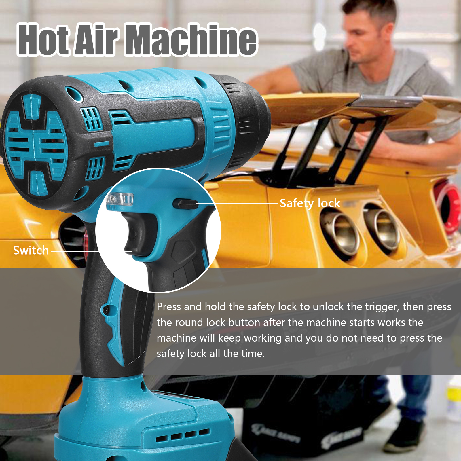 300W Cordless Hot Air Machine  - Heat Gun Small บทวิจารณ์และราคา