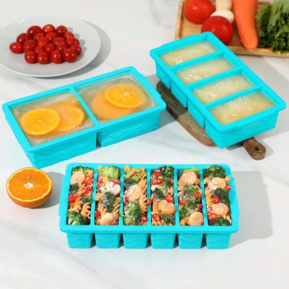 3-Pack Silicone Freezer Trays  - Silicone Mold Tray บทวิจารณ์และราคา