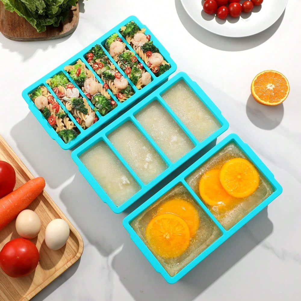 3-Pack Silicone Freezer Trays  - Silicone Mold Tray บทวิจารณ์และราคา