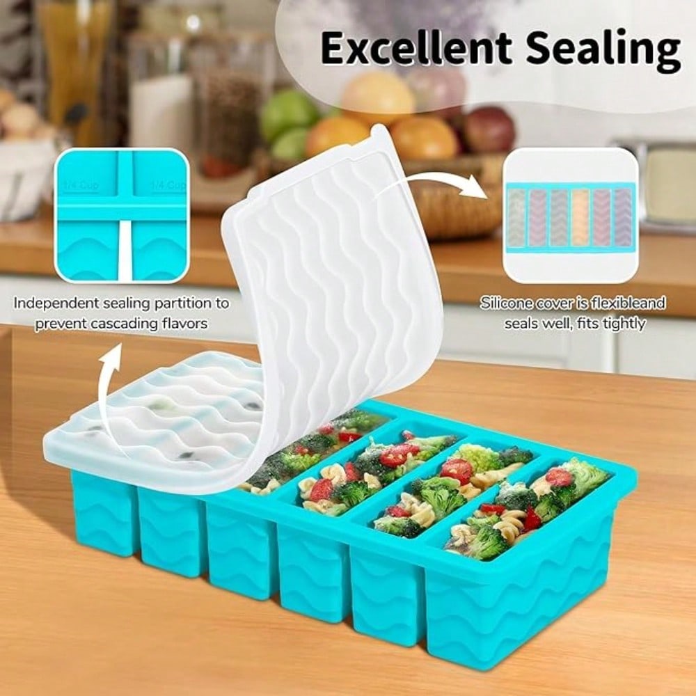 3-Pack Silicone Freezer Trays  - Silicone Mold Tray บทวิจารณ์และราคา