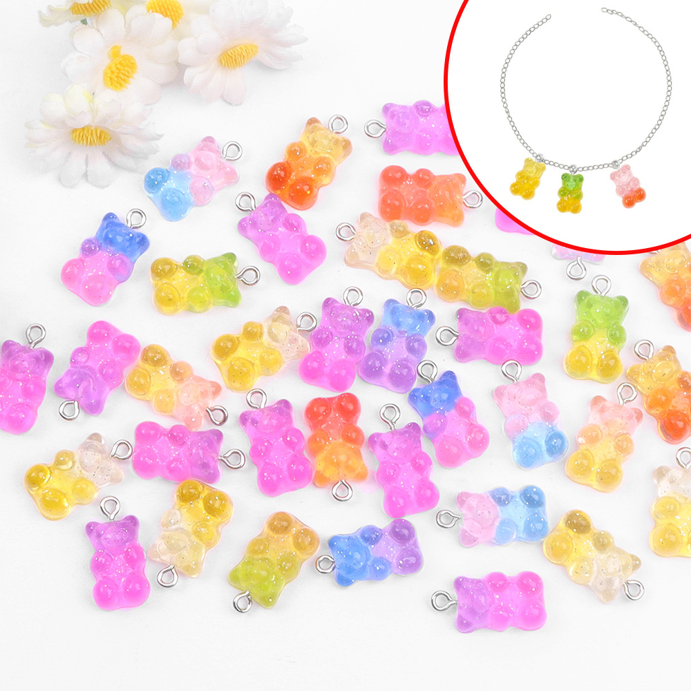 60pcs Dual Color Resin Bear Sh - Resin Craft Material บทวิจารณ์และราคา