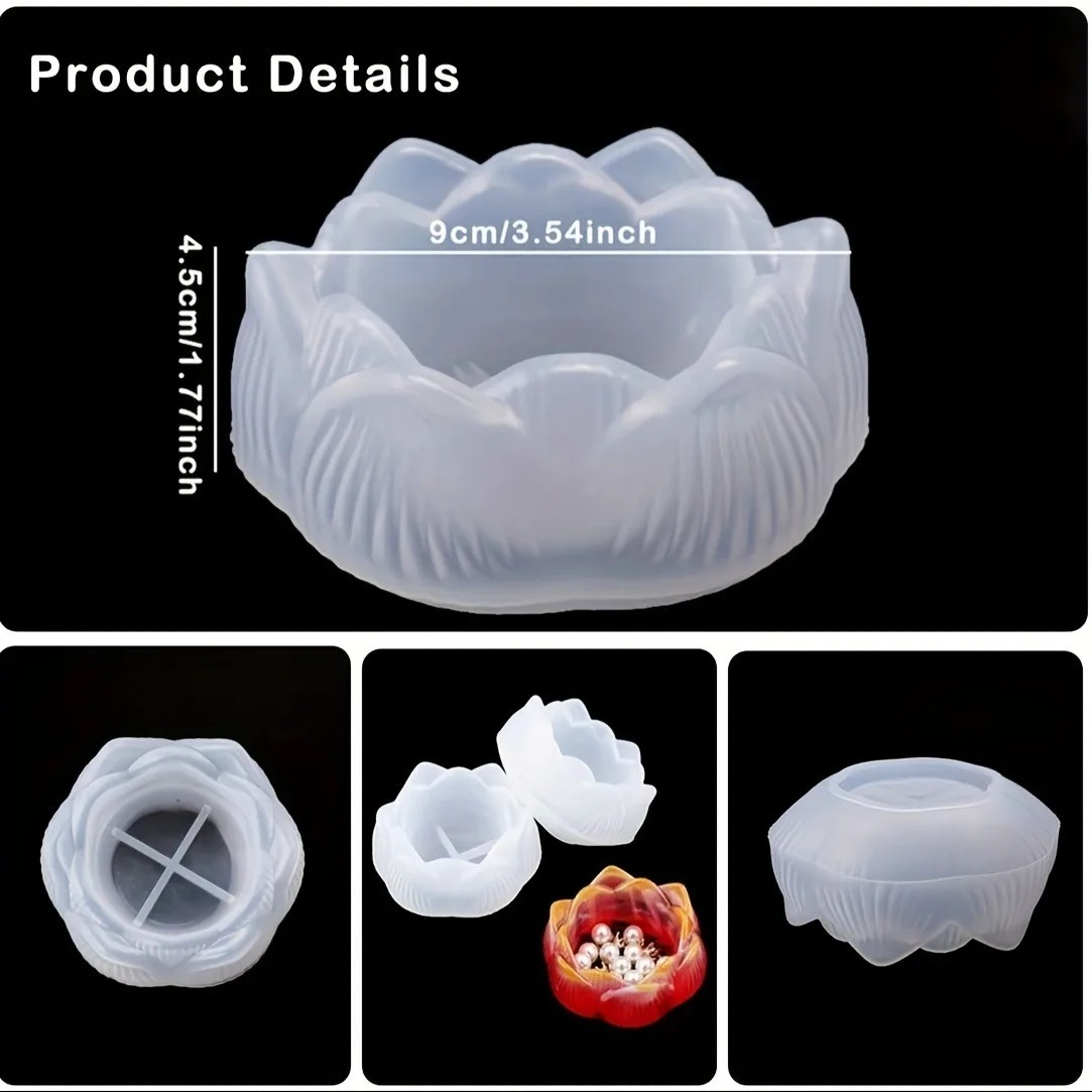 1pc DIY Lotus Flower Silicone  - Flower Preservation Resin บทวิจารณ์และราคา