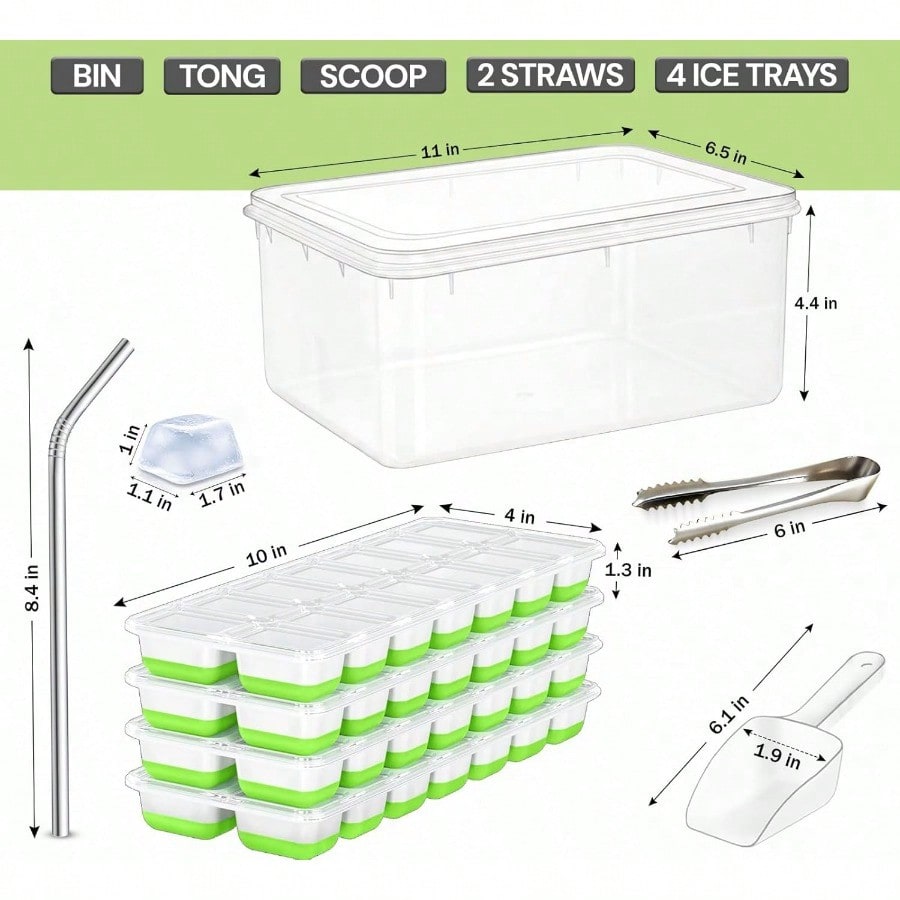 56pcs Tray With Lid And Bin –  - Silicone Mold Tray บทวิจารณ์และราคา