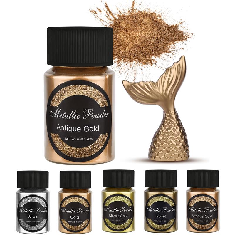20 Ml Shimmer Metallic Gold Si - Resin Pigment Set บทวิจารณ์และราคา