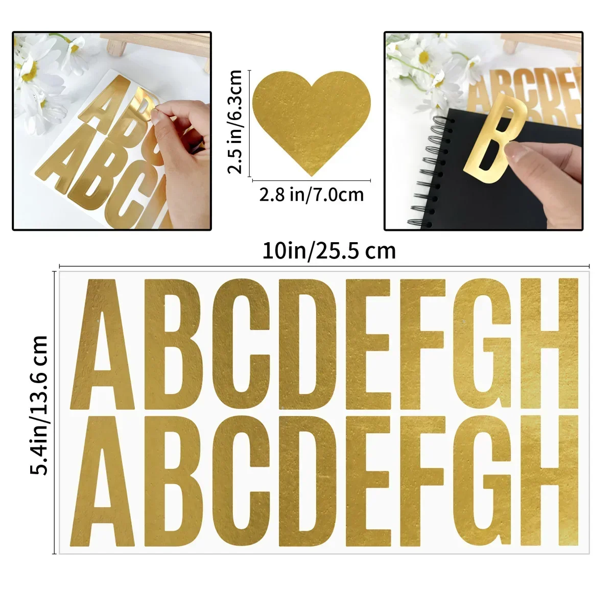 100 Pcs 6 Sheets Gold Letter S - Gold Foil Flakes บทวิจารณ์และราคา