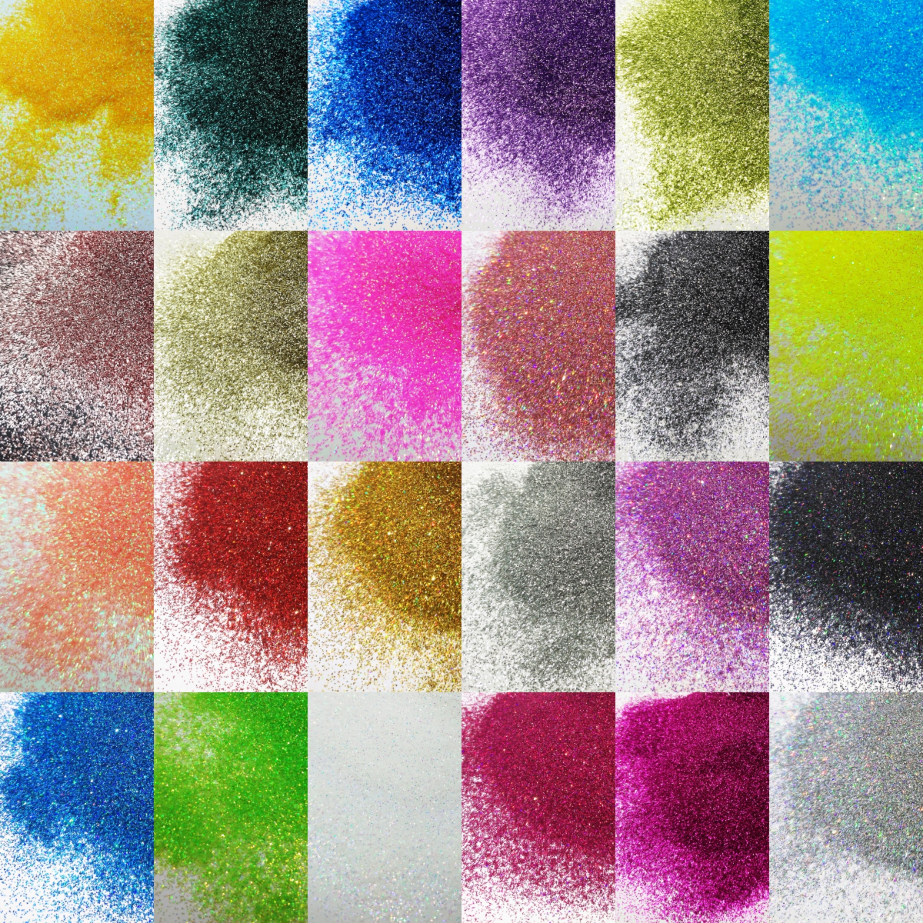 24-Color Cosmetic Iridescent H - Resin Glitter Pack บทวิจารณ์และราคา