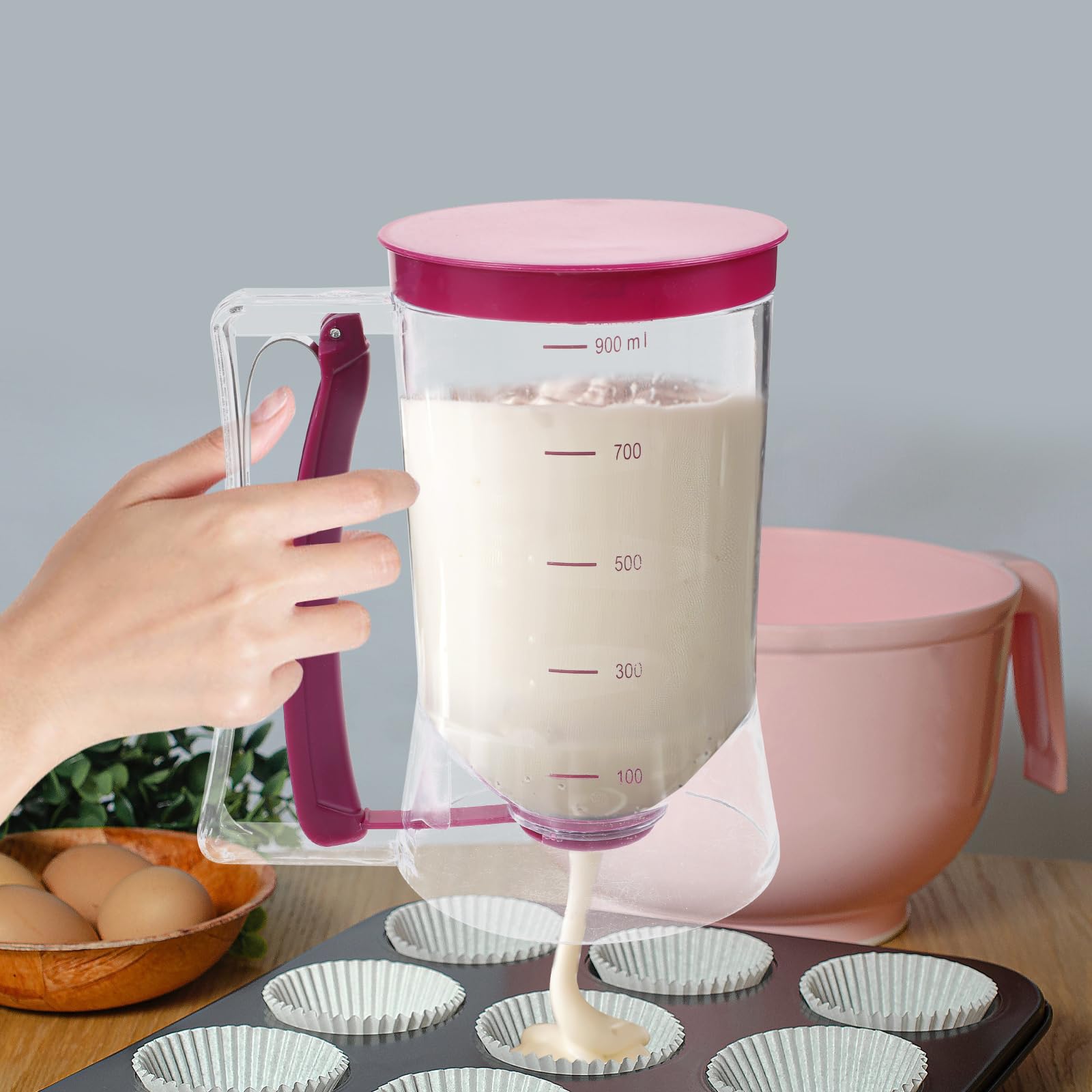 900ml Batter Dispenser Cupcake - Mixing Cup Silicone บทวิจารณ์และราคา