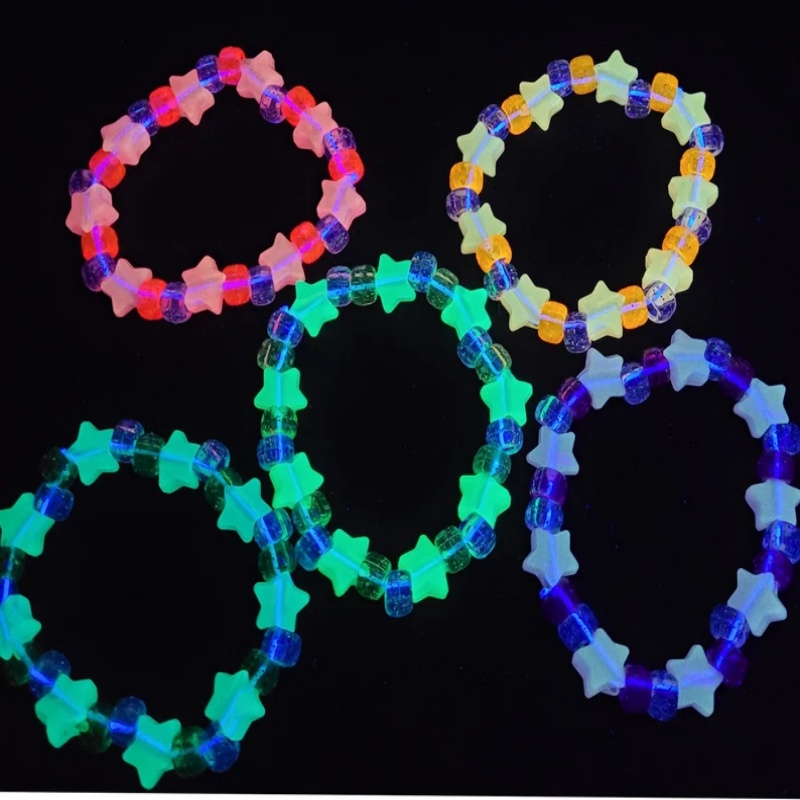 5 Glow star kandi bracelet set - Resin Glitter Pack บทวิจารณ์และราคา