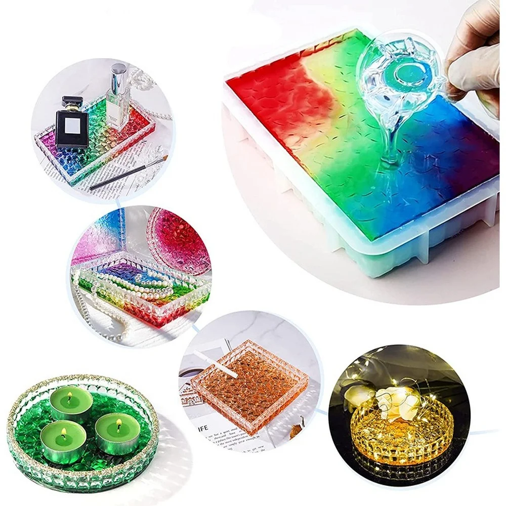 Ashtray Glass Crystal Texture  - Coaster Mold Round บทวิจารณ์และราคา