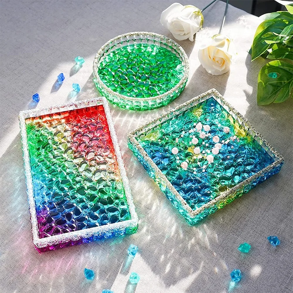 Ashtray Glass Crystal Texture  - Coaster Mold Round บทวิจารณ์และราคา