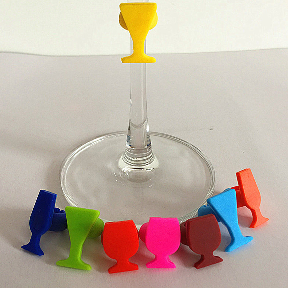 8Pcs Reusable Silicone Wine Gl - Mixing Cup Silicone บทวิจารณ์และราคา