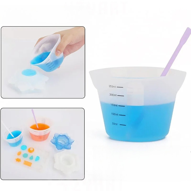 1pc Creative Simple 500ml /250 - Mixing Cup Silicone บทวิจารณ์และราคา