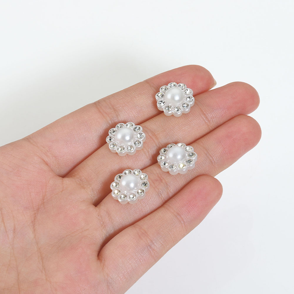 50pcs White Flat Imitation Pea - Flower Preservation Resin บทวิจารณ์และราคา