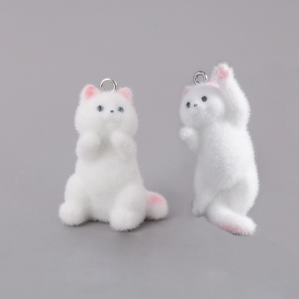 2pcs Flocking Little Cat Resin - Resin Craft Projects บทวิจารณ์และราคา