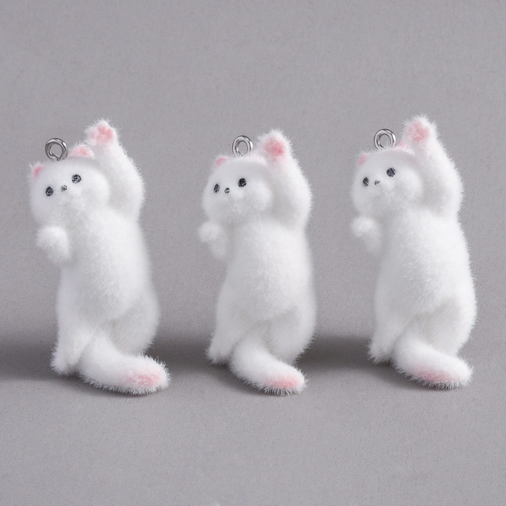 2pcs Flocking Little Cat Resin - Resin Craft Projects บทวิจารณ์และราคา