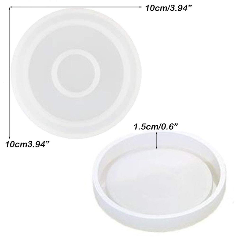 3 Pack Big DIY Round Coaster S - Coaster Mold Round บทวิจารณ์และราคา