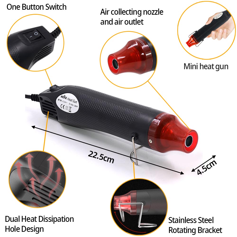 300W Hot Air Heat Gun Electric - Heat Gun Small บทวิจารณ์และราคา