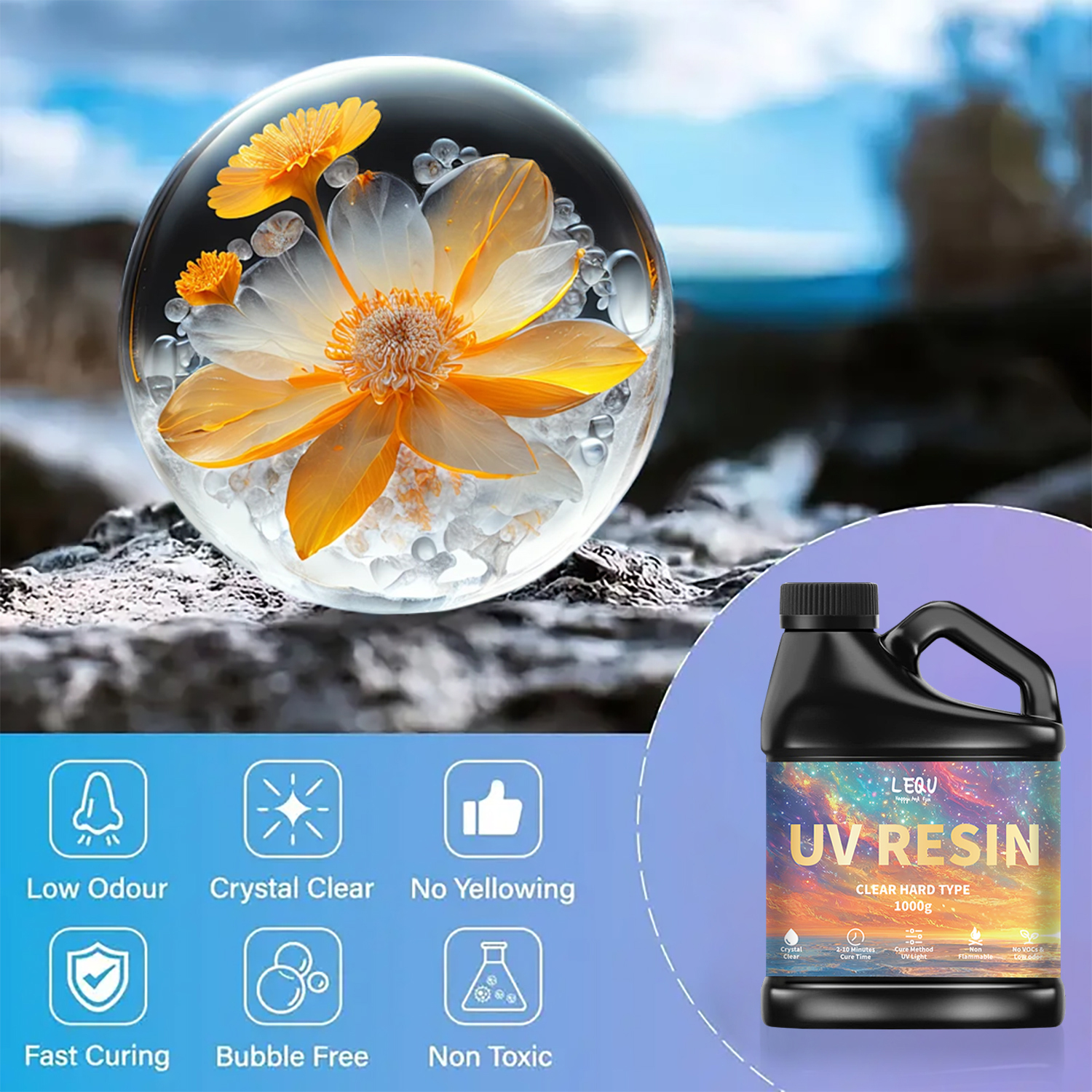 100/200/500/1000g UV Epoxy Res - Resin Craft Supplies บทวิจารณ์และราคา