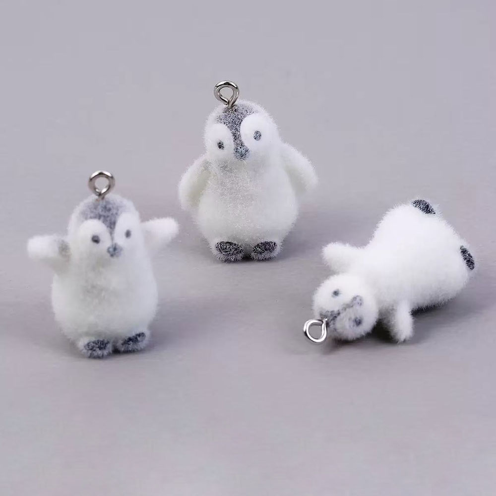5pcs Flocking Small Penguin Re - Resin Craft Projects บทวิจารณ์และราคา