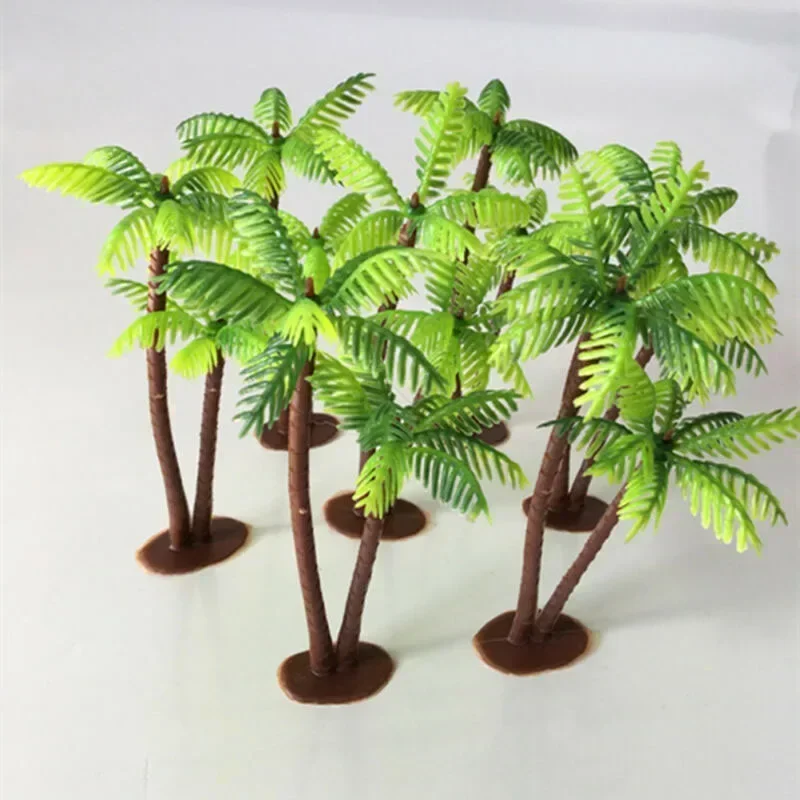 5Pcs Mini Plastic Coconut Palm - Terrarium Moss Art บทวิจารณ์และราคา