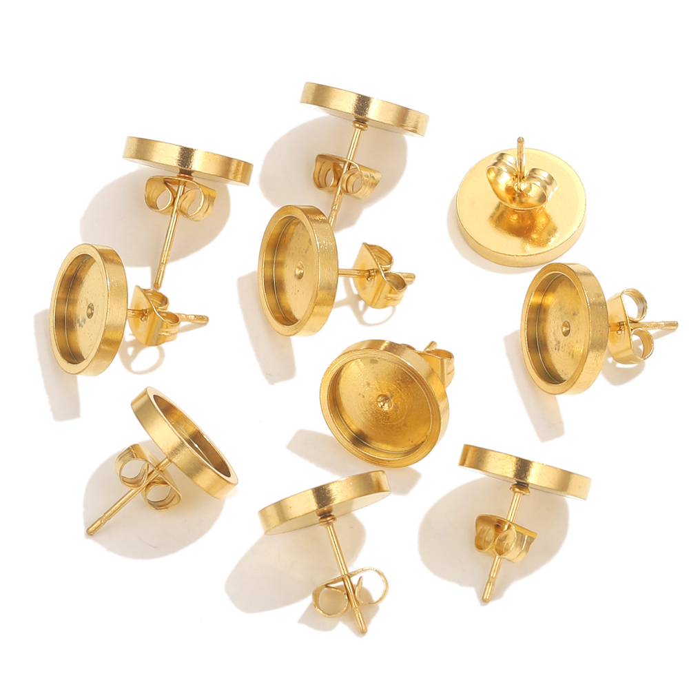 10pcs Stainless Steel Gold Ear - Resin Craft Projects บทวิจารณ์และราคา